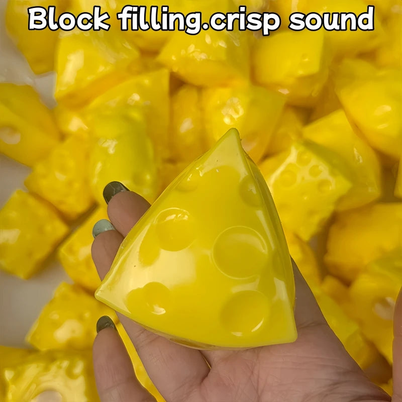 Mini Cheese Cube Sensory Squishy