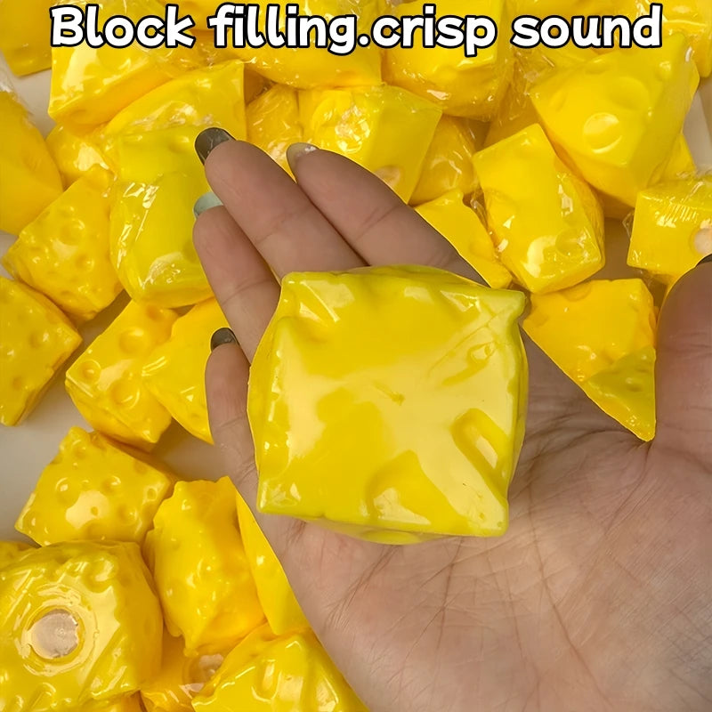 Mini Cheese Cube Sensory Squishy