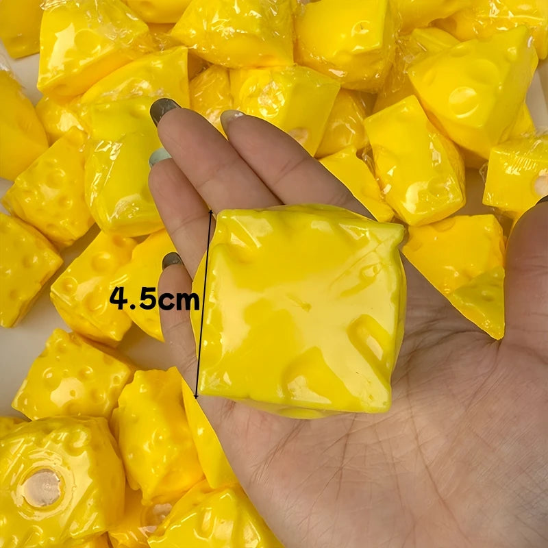 Mini Cheese Cube Sensory Squishy