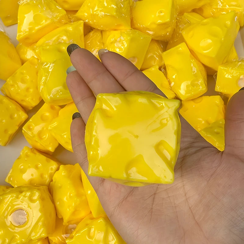 Mini Cheese Cube Sensory Squishy