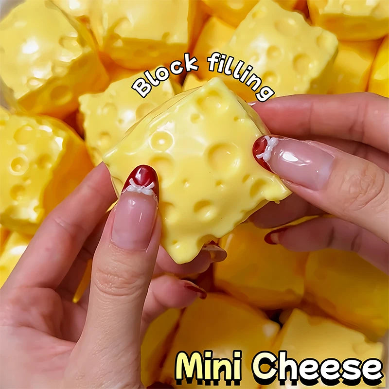 Mini Cheese Cube Sensory Squishy